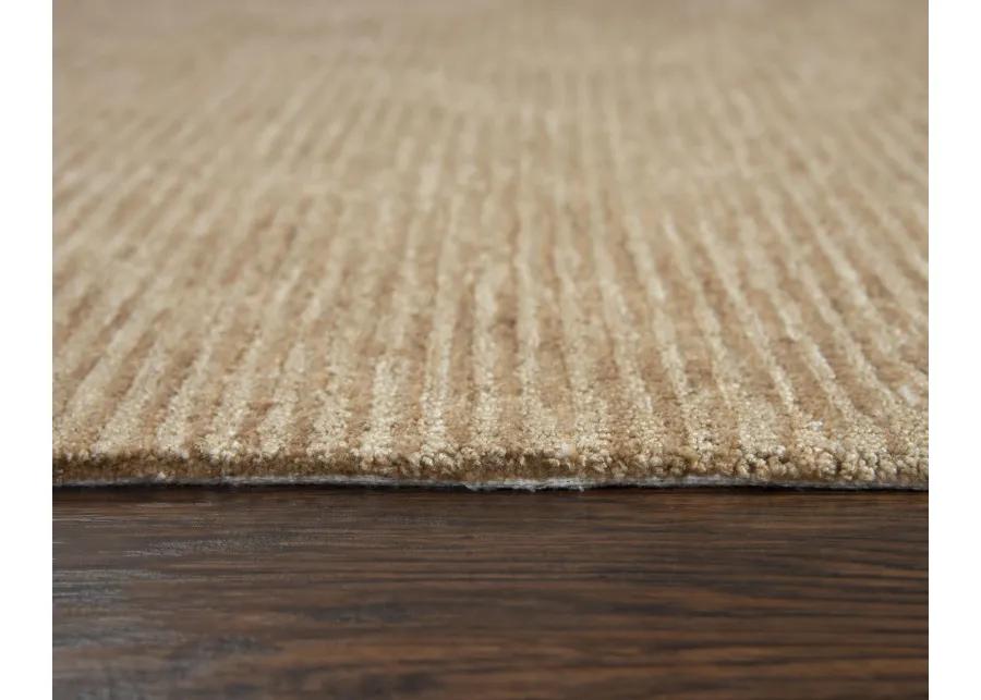 Mason Park Beige Solid/Tone on Tone Recycled Polyester 8'6" x 11'6" Rectangle Rug