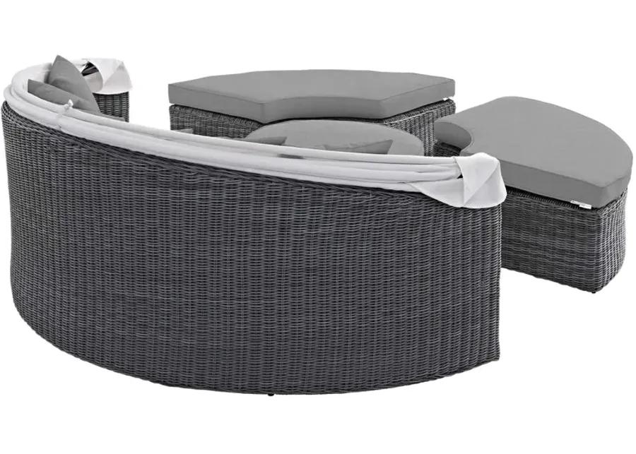 Summon Canopy Outdoor Patio Sunbrella® Daybed