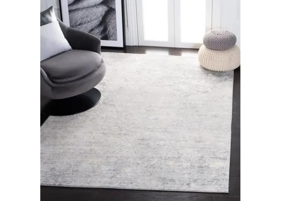 Brentwood 822 Ivory / Grey 5'-3" X 7'-6" Medium Rectangle Powerloomed Rug