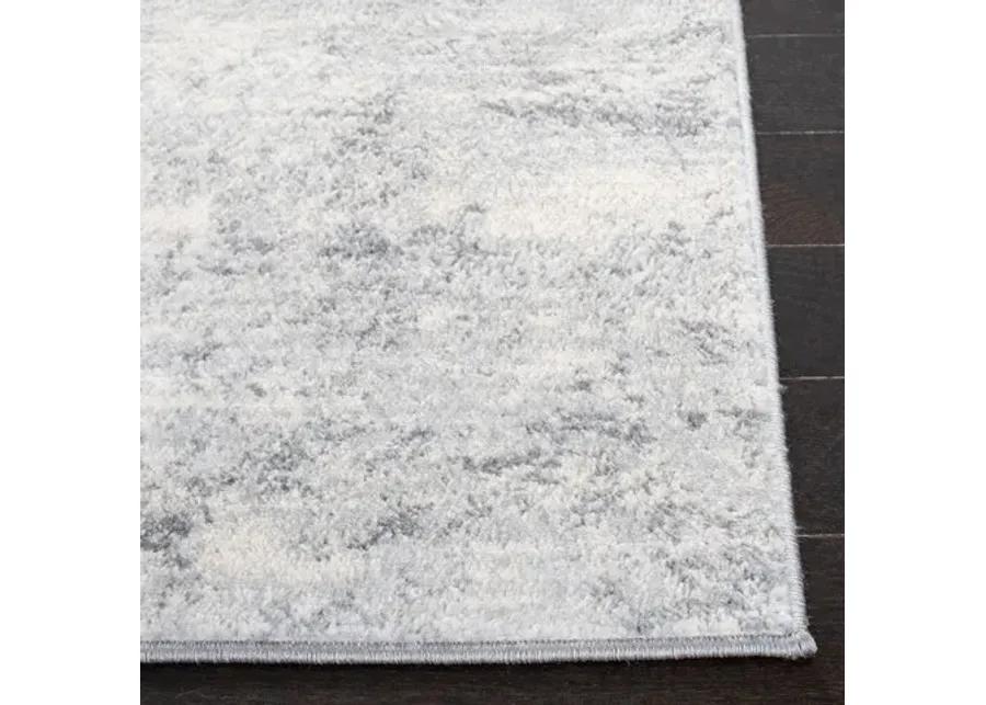 Brentwood 822 Ivory / Grey 5'-3" X 7'-6" Medium Rectangle Powerloomed Rug