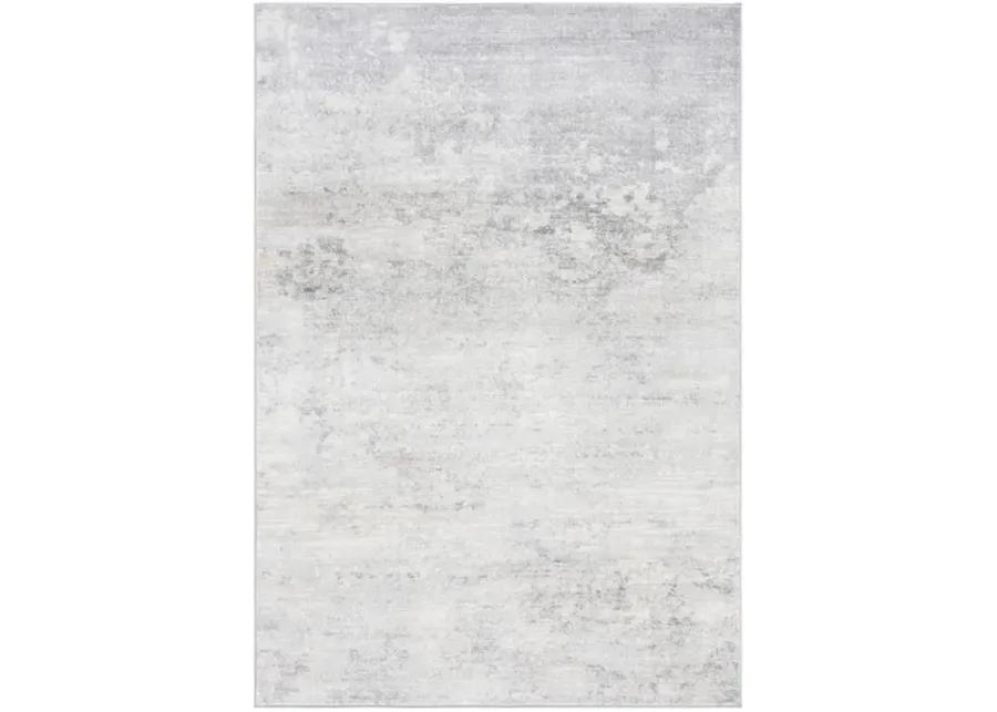 Brentwood 822 Ivory / Grey 5'-3" X 7'-6" Medium Rectangle Powerloomed Rug