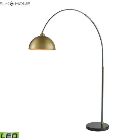 Magnus 76'' High 1-Light Floor Lamp - Aged Brass - Includes LED Bulb