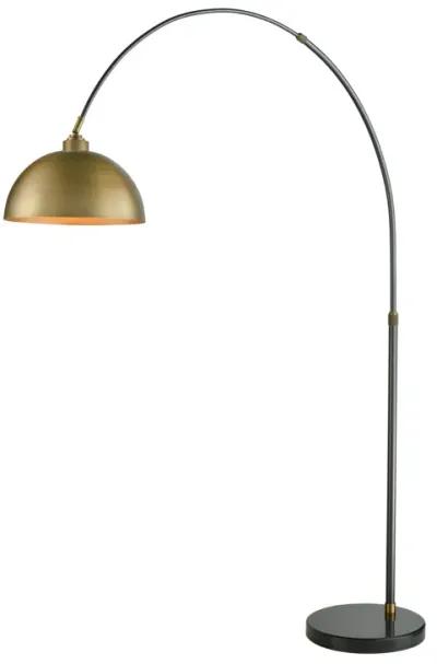 Magnus 76'' High 1-Light Floor Lamp - Aged Brass - Includes LED Bulb