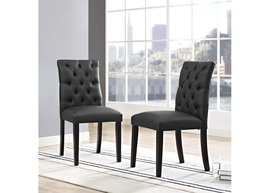 Duchess Dining Chair Vinyl Set of 2