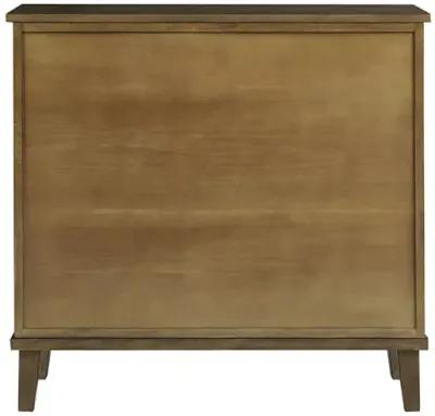 INK+IVY Seagate Natural Handcrafted Seagrass 2-Door Accent chest