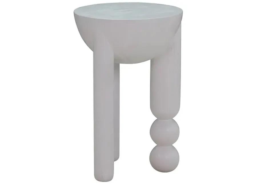 Morse White Accent Table