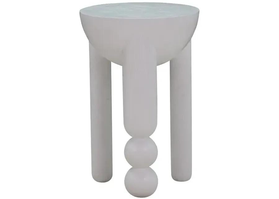 Morse White Accent Table