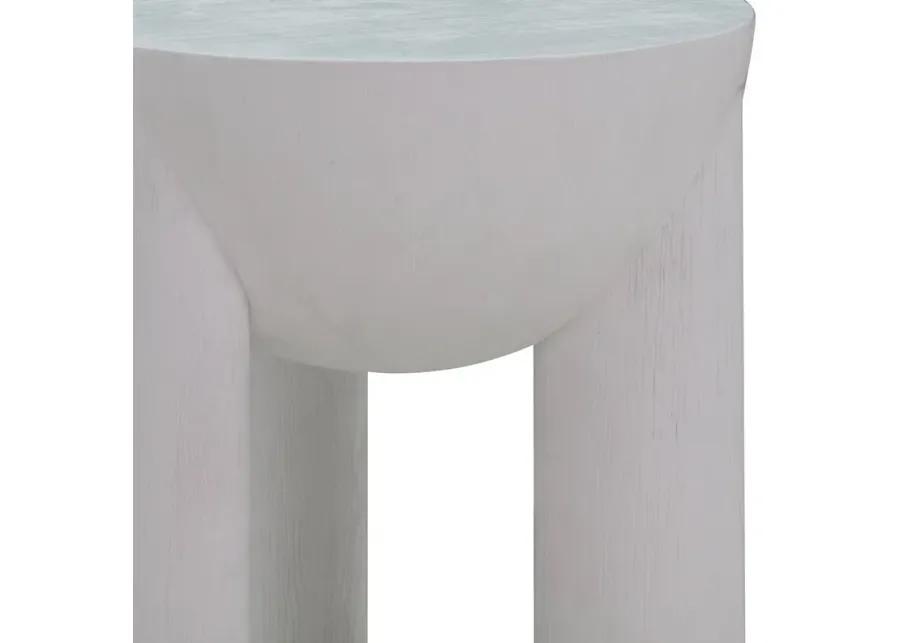 Morse White Accent Table