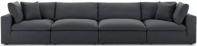 Commix Down Filled Overstuffed 4 Piece Sofa