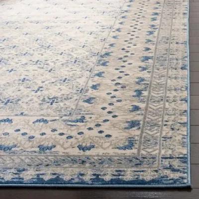 Brentwood 899 Light Grey / Blue 8' X 10' Large Rectangle Powerloomed Rug