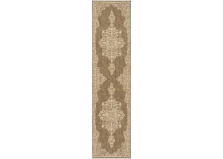 LINDEN 180 Collection LND180A-28 Cream / Beige 2'-2" X 8'