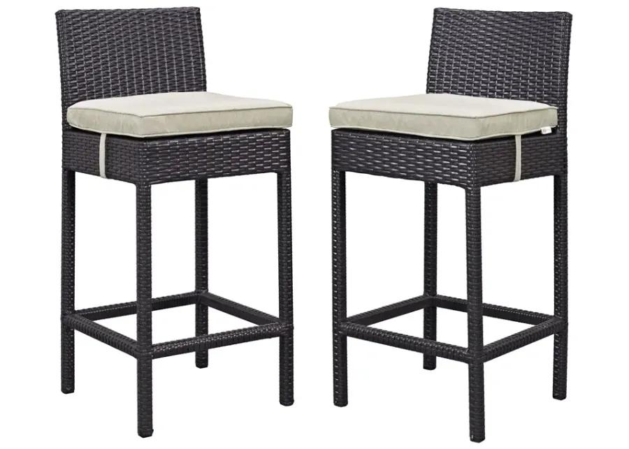 Lift Bar Stool Outdoor Patio Set of 2