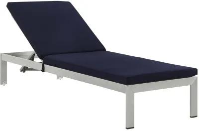 Shore Chaise with Cushions Outdoor Patio Aluminum Set of 6