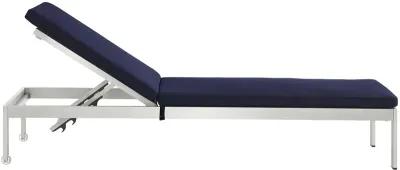 Shore Chaise with Cushions Outdoor Patio Aluminum Set of 6