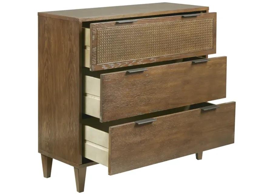 Madison Park Cali Natural 3-Drawer Accent Chest