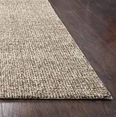 Brindleton Brown/Ivory Tweed Wool 2'6" x 10' Runner Rug