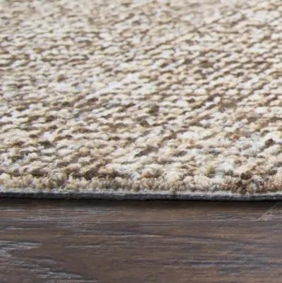 Brindleton Brown/Ivory Tweed Wool 2'6" x 10' Runner Rug