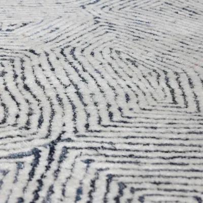 Maze Blue 9 X 12 Rug