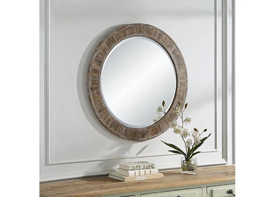 Dayton Weathered Pine Wall Mirror