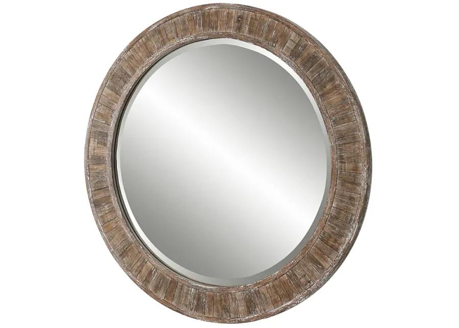 Dayton Weathered Pine Wall Mirror