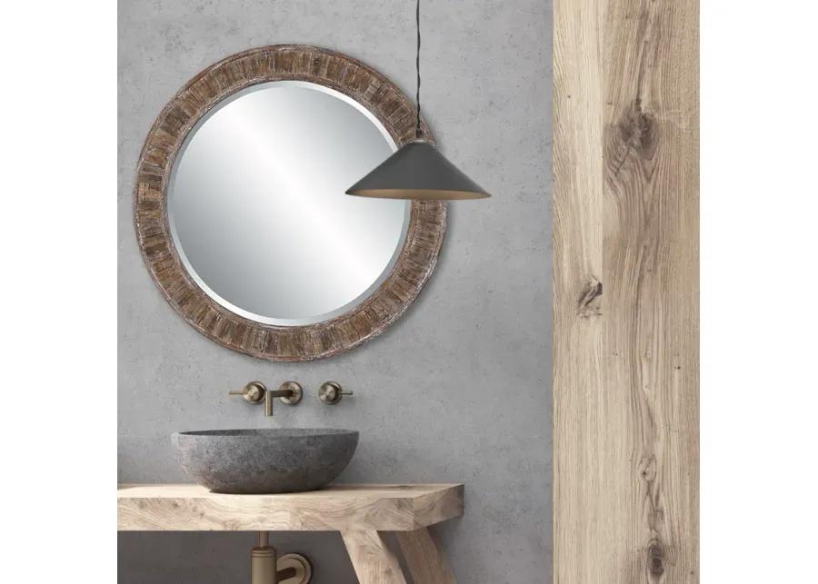 Dayton Weathered Pine Wall Mirror