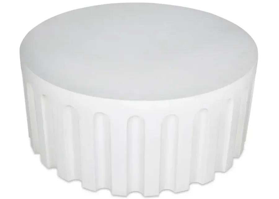 Eris Outdoor Coffee Table White