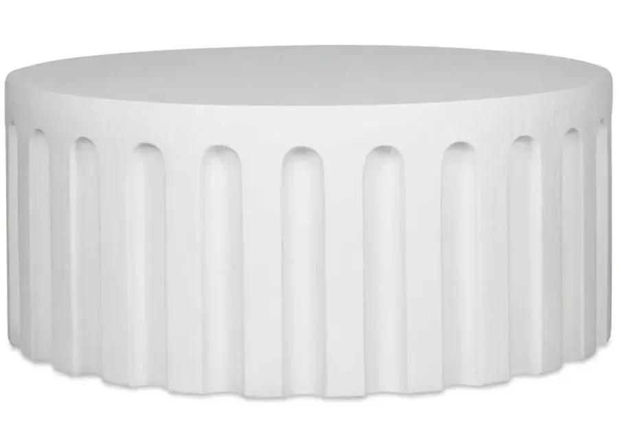 Eris Outdoor Coffee Table White