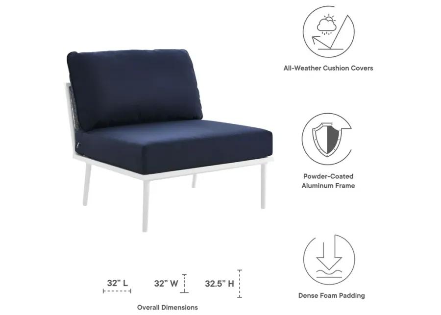 Stance Outdoor Patio Aluminum Armless Chair