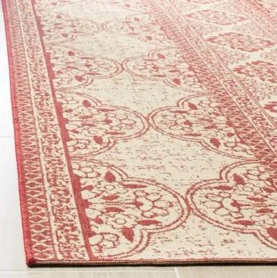 LINDEN 174 Collection LND174Q-28 Red / Creme 2'-2" X 8'