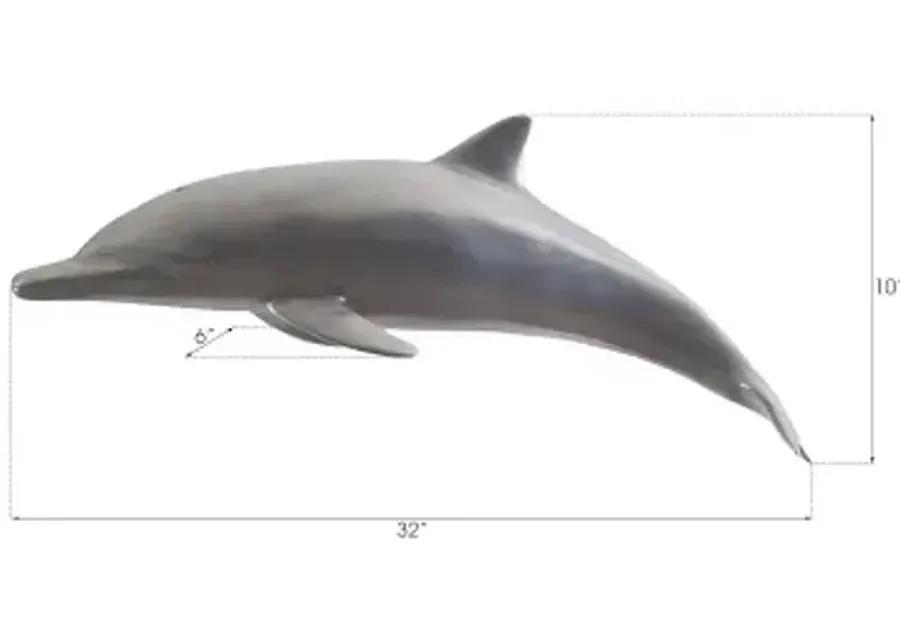 dolphin, polished aluminum