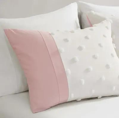 Colorblock Clip Jacquard Duvet Cover Set