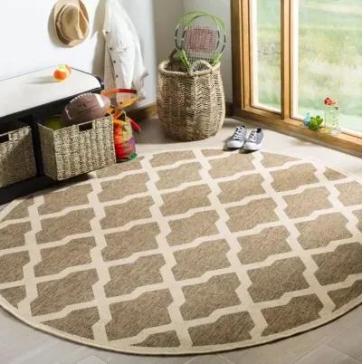 LINDEN 122 Collection LND122D-6R Beige / Cream 6'-7" X 6'-7" Round