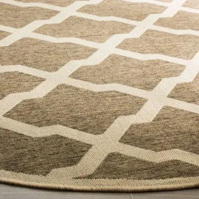 LINDEN 122 Collection LND122D-6R Beige / Cream 6'-7" X 6'-7" Round