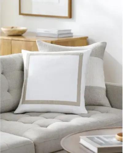 Ritzy RIZ-001 20"L x 20"W Accent Pillow  - Down Insert