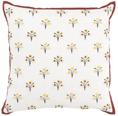 Floral Rust Pillow