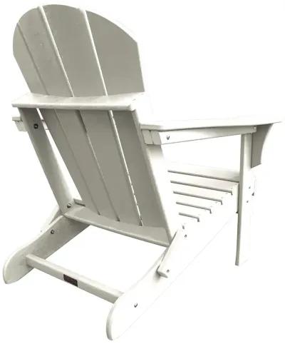 Panama Jack Polyresin Folding White Adirondack Chair