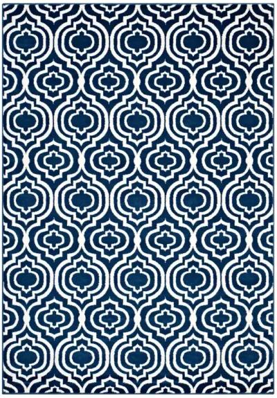 Frame Transitional Moroccan Trellis 5x8 Area Rug