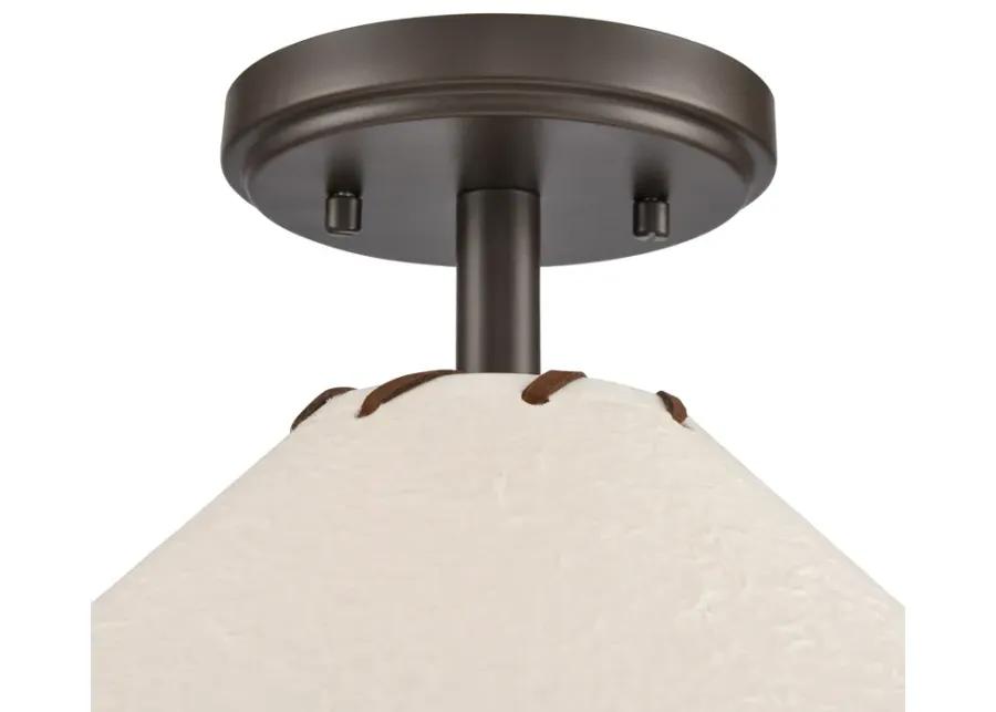 Marion 14'' Wide 1-Light Semi Flush Mount - Oil Rubbed Bronze