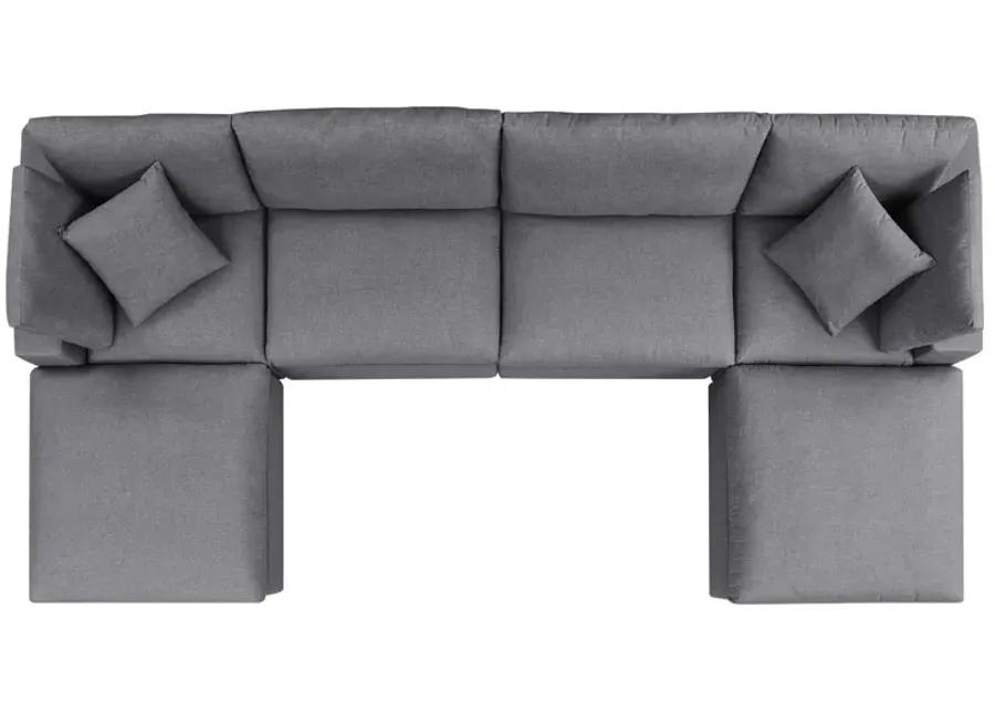 Commix 6-Piece Sunbrella� Outdoor Patio Sectional Sofa