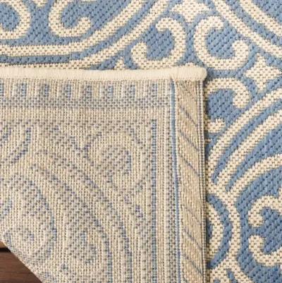 Safavieh BEACH HOUSE Collection BHS134N-210 Cream / Blue 2'-2" X 10'