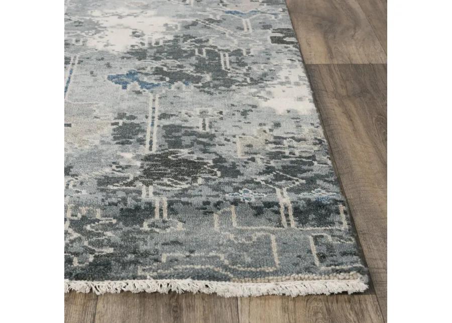 Belmont Natural/Multi  Hand Spun Wool 6' x 9' Rectangle Rug