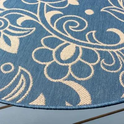 Safavieh BEACH HOUSE Collection BHS246M-5 Blue / Beige 5'-3" X 7'-6"