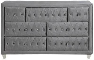 Deanna Upholstered Tufted Bedroom Set Grey