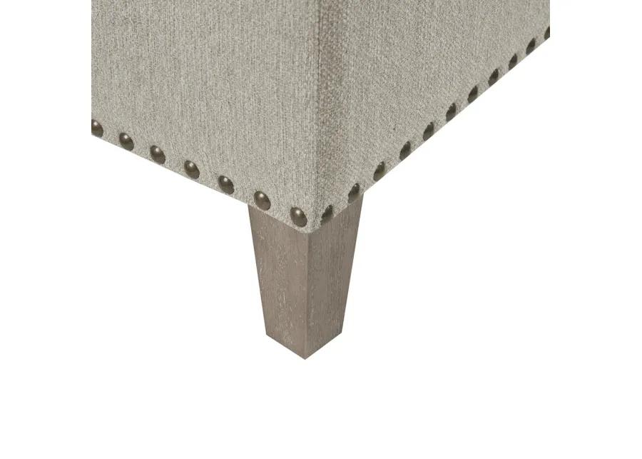 Madison Park Lindsey Taupe Tufted Square Cocktail Ottoman