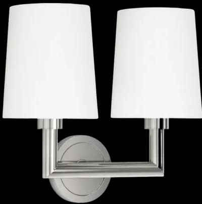 Legend Sconce Double (Polished Nickel)