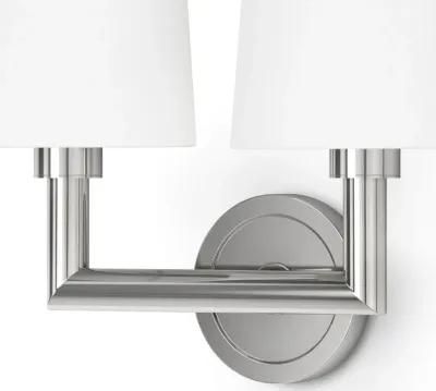 Legend Sconce Double (Polished Nickel)