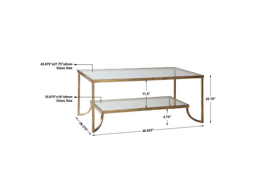 Katina Gold Leaf Coffee Table