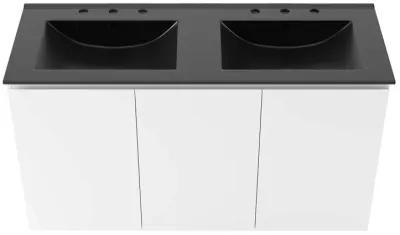 Bryn 48" Wall-Mount Double Sink Bathroom Vanity