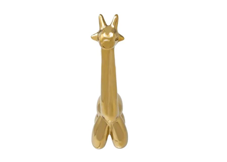 Gold Giraffe Balloon Animal