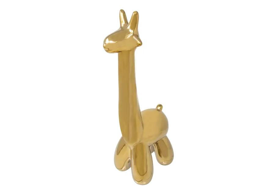 Gold Giraffe Balloon Animal